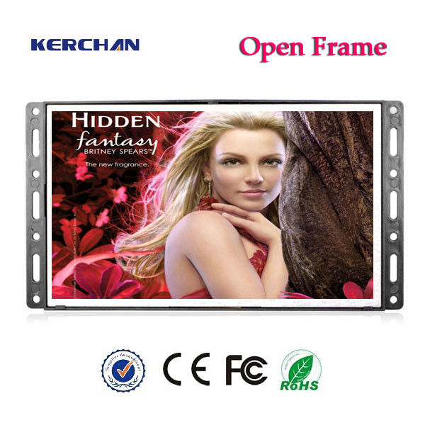 Open Frame Outdoor LED Advertising Screen , 7 Inch Advertising Display Screen
